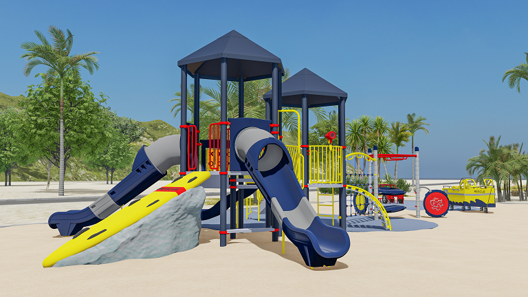 Rendering of what playground will look like once it is complete