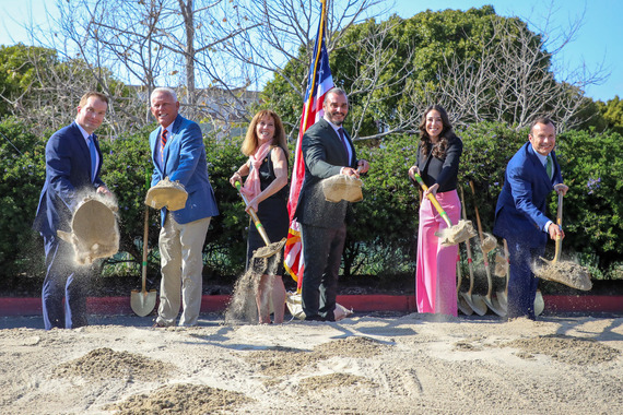 Council members break ground at library lecture hall event