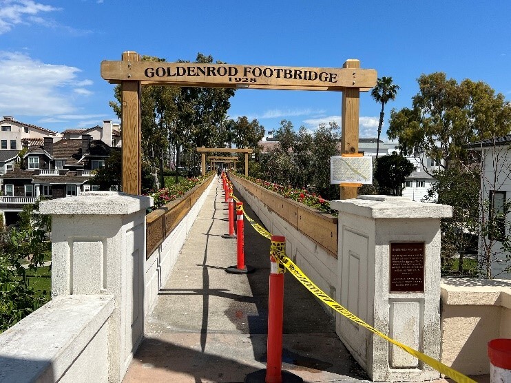 photo of entry to the Goldenrod Footbridge
