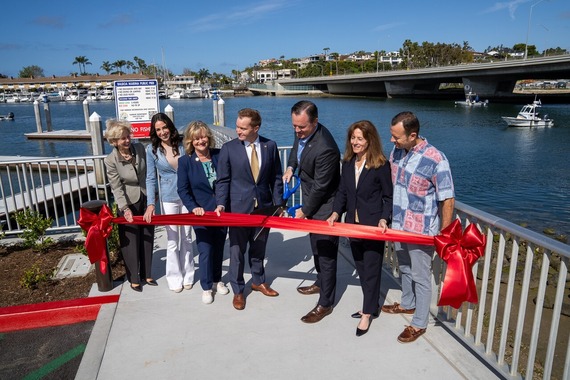 Officials cut the ribbon on new Balboa Marina Public Pier