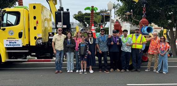 City staff in the BI parade