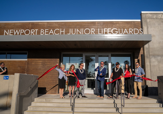 Ribbon Cutting on Jr Lifeguard Building