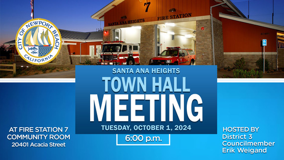 Santa Ana Heights Town Hall Graphic