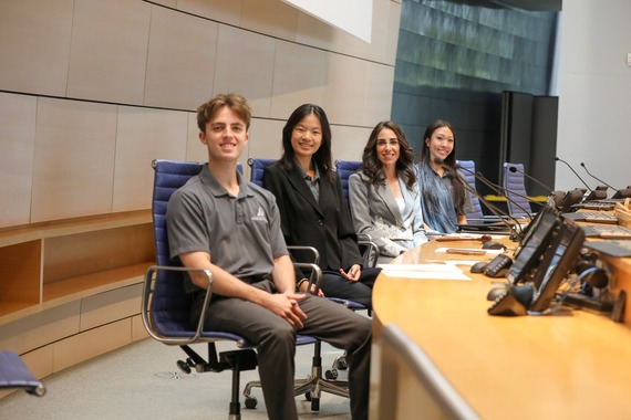 Photo of Mayor Kleiman with Mayor's youth council participants