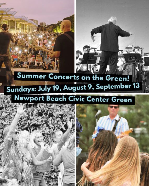 Collage for summer concerts on the green 