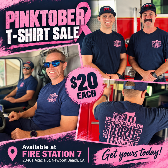 Pinktober Firefighter T-Shirt Sale