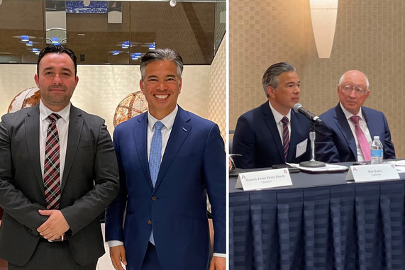 Picture of Attorney General Bonta with Ambassador Salazar and Baja California Attorney General Carpio