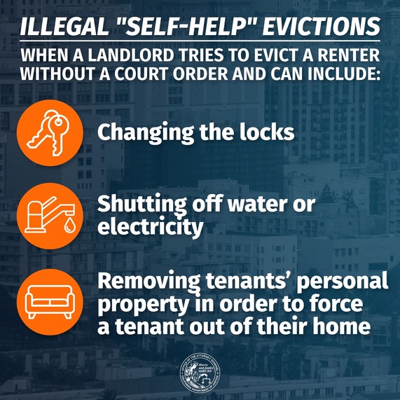 Illegal Self Help Evictions Graphic