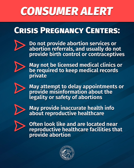 Consumer Alert - Crisis Pregnancy Centers