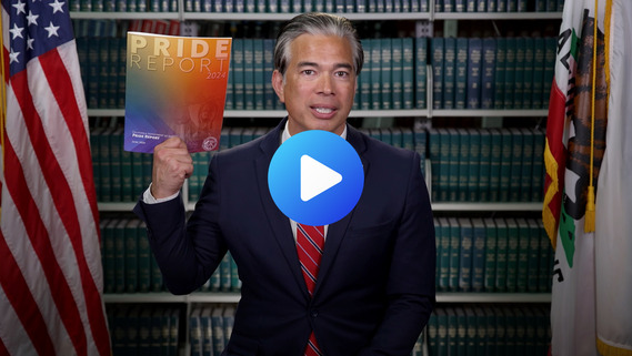 Picture of AG holding pride report