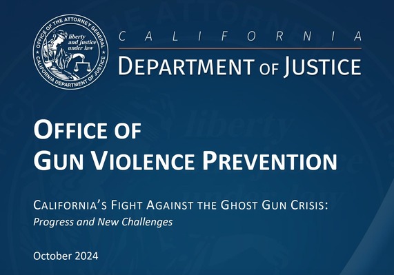 Image of DOJ's inaugural ghost guns report