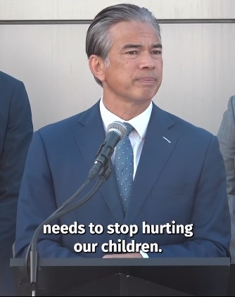 AG Bonta at the TikTok Press Conference