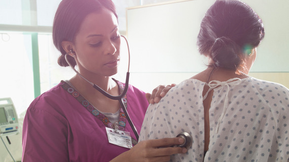 Healthcare Worker and Patient