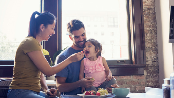 Family eating