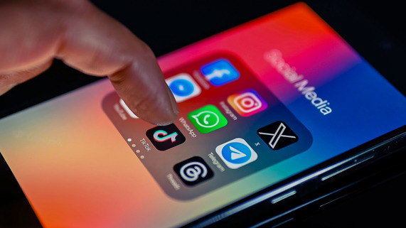 Social Media Apps on Phone Screen