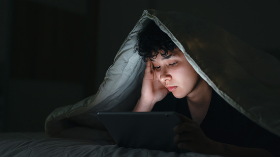 Child using tablet