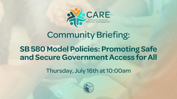 CARE Community Briefing SB 580