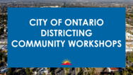 Districting Community Workshops