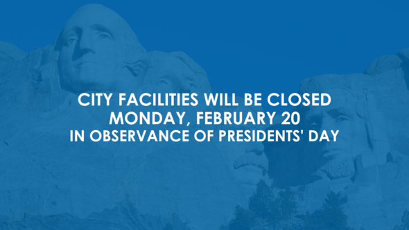 2023 Presidents' Day closure