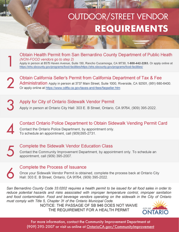 Street Vendor Requirements
