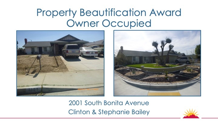 2001 beautification award