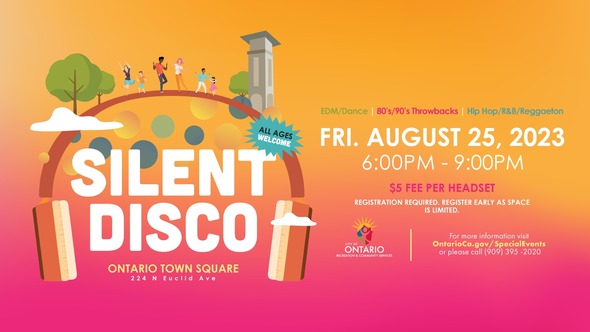 Earphones with the town square above them