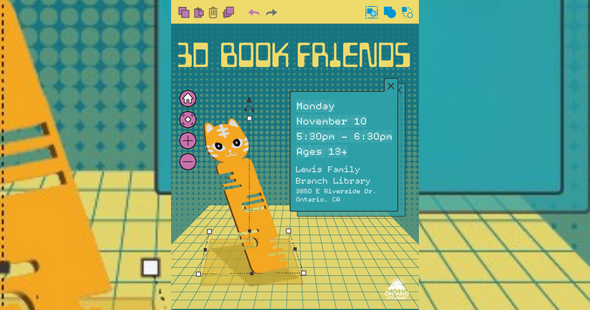 3d book friends