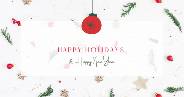 Happy Holidays and Happy New Year
