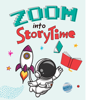 Zoom into Storytime graphic