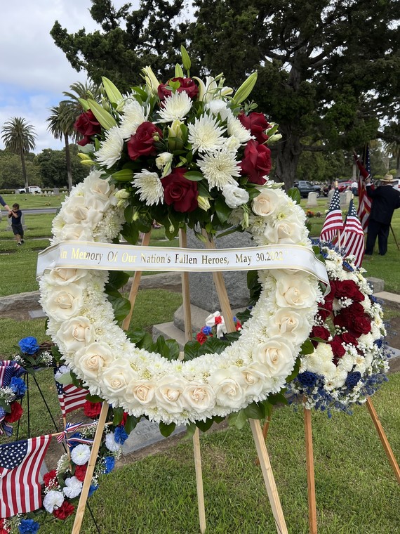 Supervisor Foley’s Memorial Day Wreath was presents at the Tri-Cities Commemoration at the Old Santa Ana Cemetery 