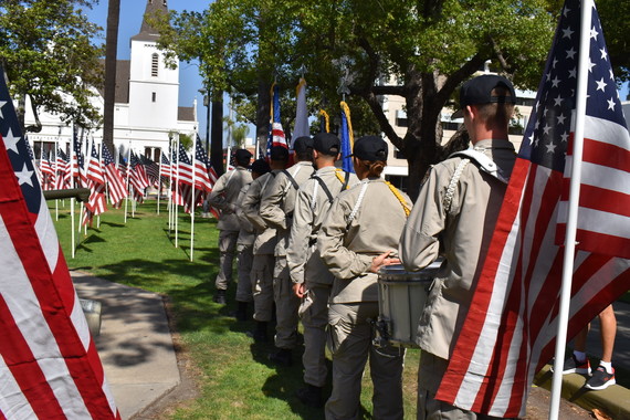 Line of Flag Ceremony 