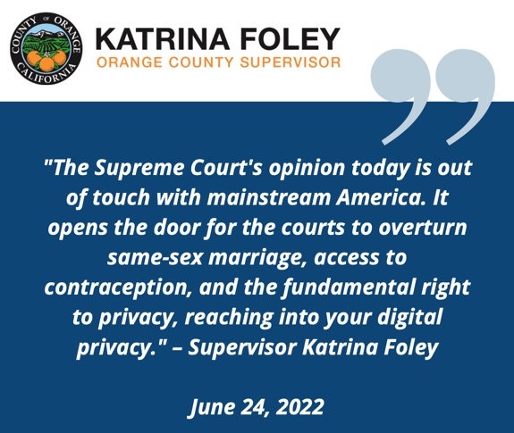 Quote by Foley Regarding Supreme Court Overturing Roe V. Wade