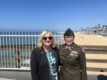 KF with U.S. Army Corps of Engineers Los Angeles District Commander Julie A. Balten