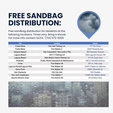 sand bag distribution