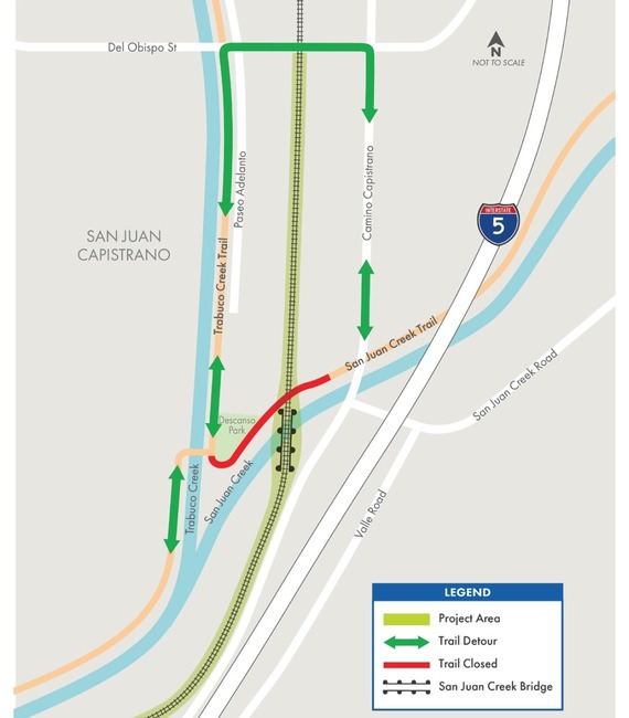 san juan creek detour map