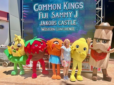 supervisor katrina foley with "the foodies" at the oc fair