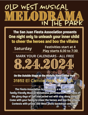 old west melodrama in the park sjc