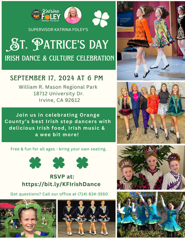 irish step dancing day flyer