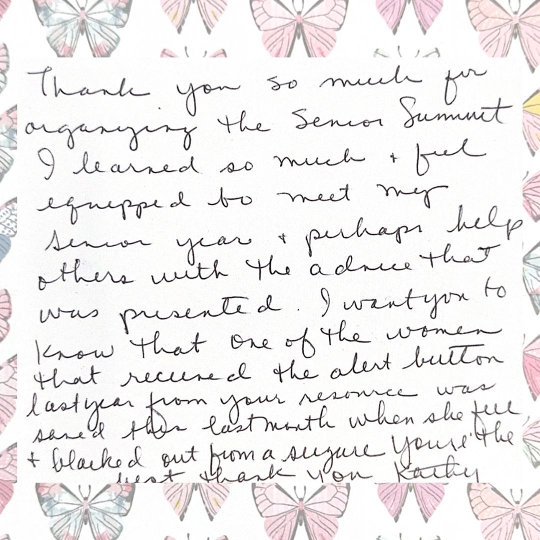 letter -- senior summit