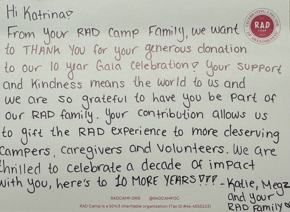 RAD Camp Correspondence 2