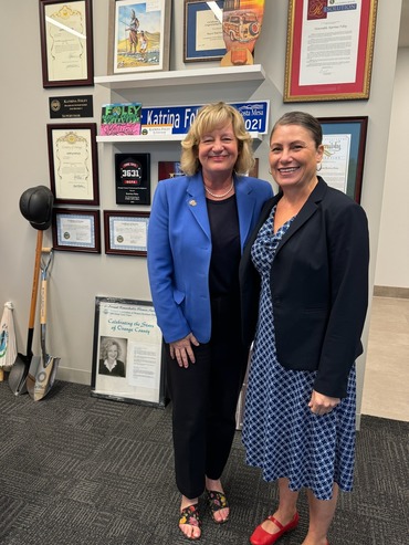  Here I am with Laurie Martinez Schultz from the Orange County School Educators Association. 