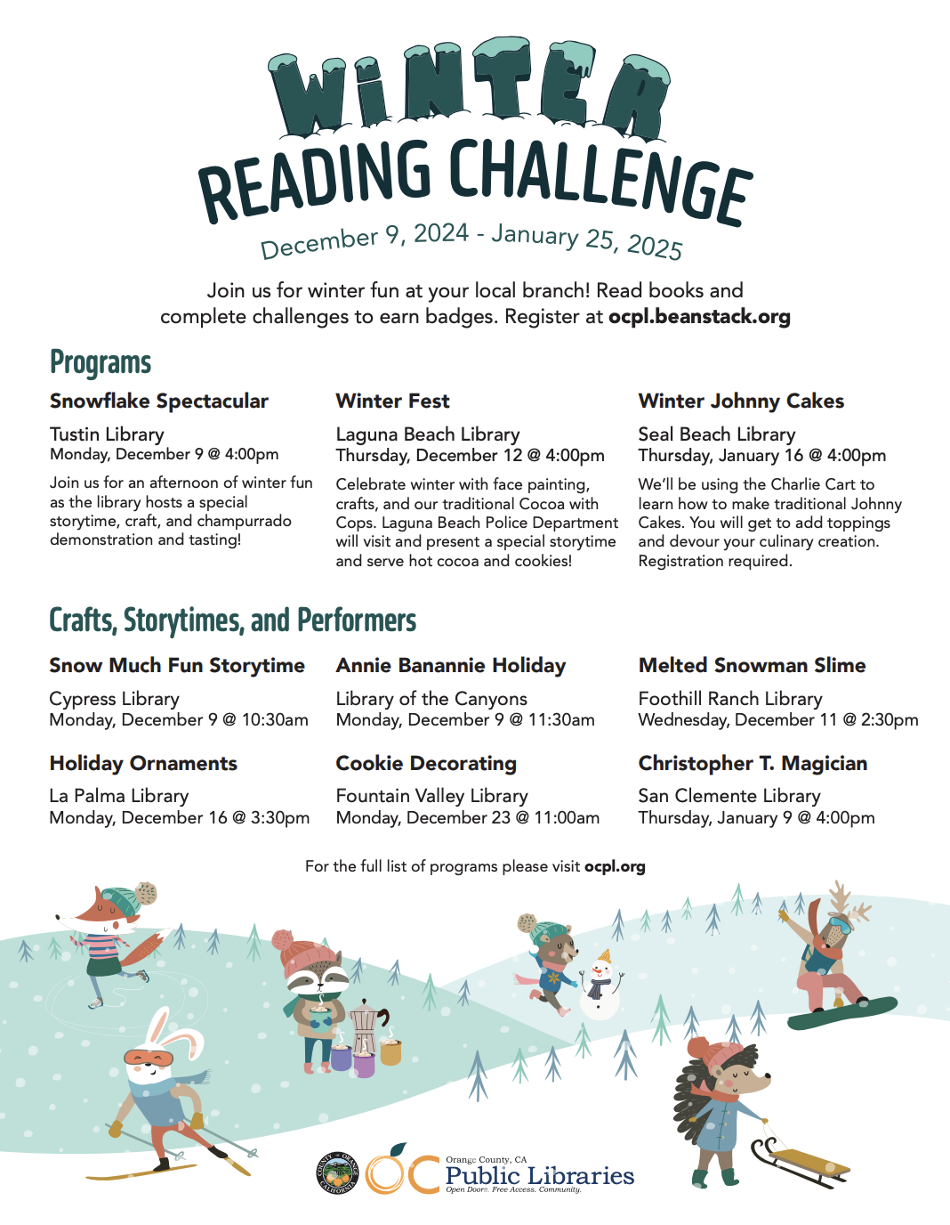 ocpl winter reading challenge