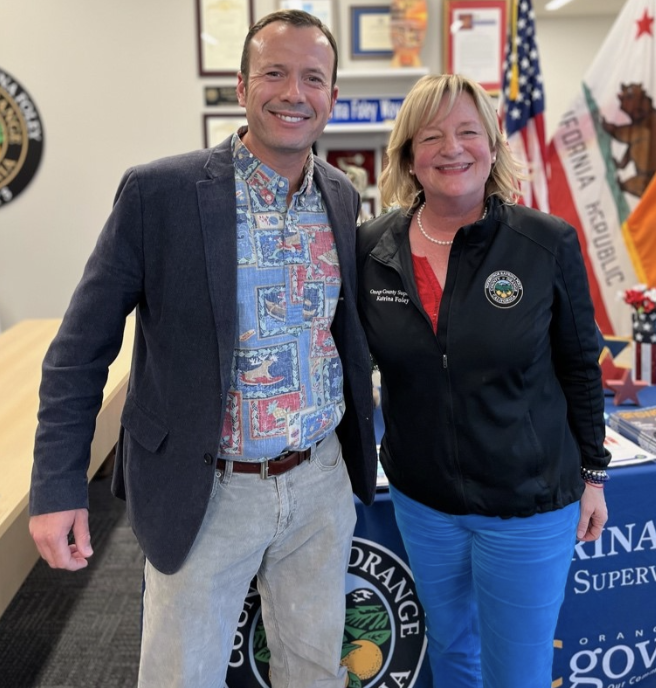 supervisor foley with newport beach city councilmember erik weigand