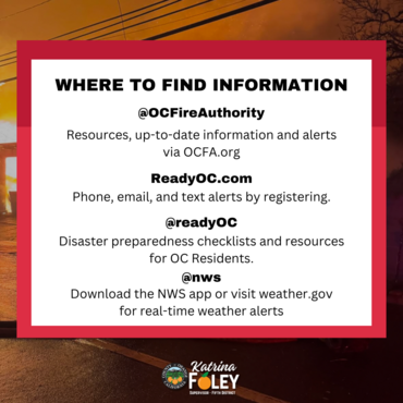 Where to find emergency information