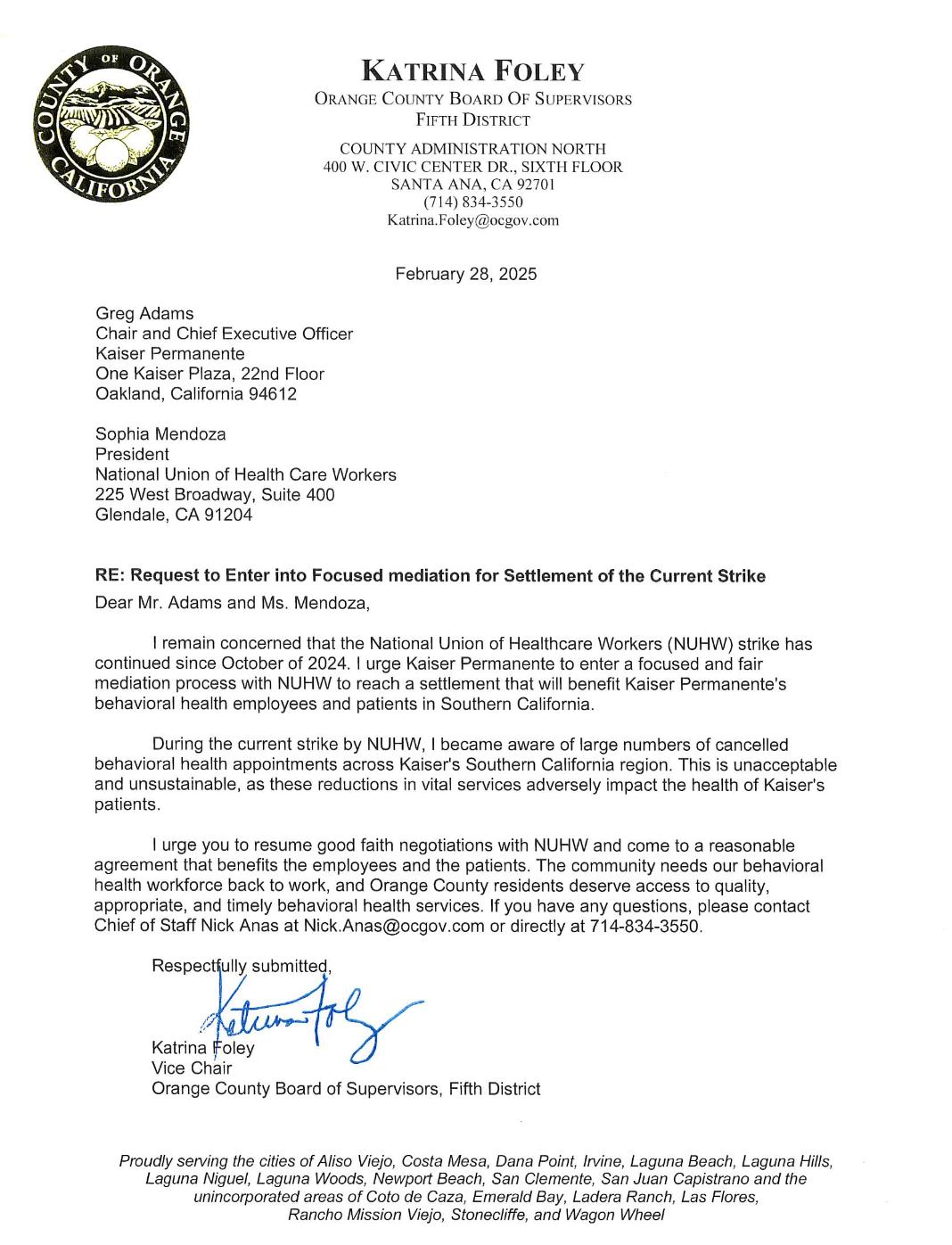 community correspondence