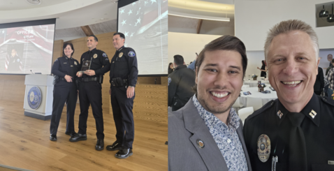 Robbie Celebrating Costa Mesa Police Department 