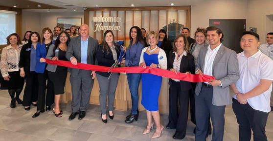  grand opening of the Hampton Inn by Hilton Costa Mesa Newport Beach along with our friends at the Costa Mesa Chamber of Commerce