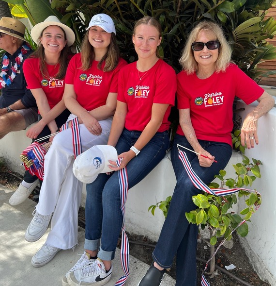 Balboa Island Parade with Elizabeth Ray, myself, Abby Paulson, and Kimberlee Belli! 