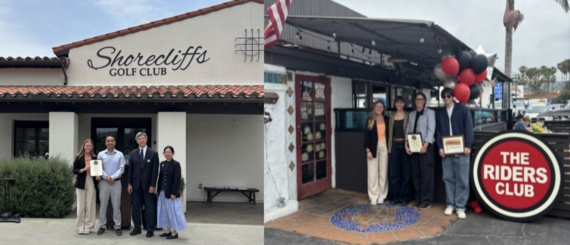 Abby Ribbon Cuttings at Shorecliffs Golf Club & The Riders Club Café.  