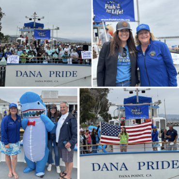 I welcomed voyagers onto the Dana Pride with Fish for Life! in Dana Point Harbor. 